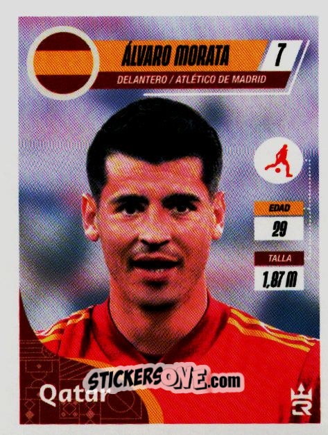Sticker   Morata (Spain) - Qatar 2022
 - Reyauca