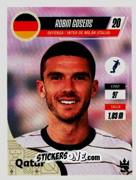 Sticker   Gosens (Germany) - Qatar 2022
 n. 214 - Reyauca