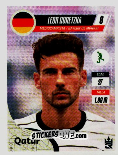 Sticker   Goretzka (Germany) - Qatar 2022
 n. 219 - Reyauca