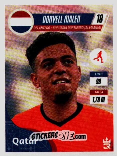 Sticker   Malen (Netherlands) - Qatar 2022
 n. 22 - Reyauca