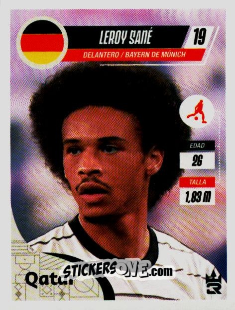 Sticker   Sané (Germany) - Qatar 2022
 n. 222 - Reyauca