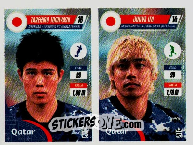 Sticker   Tomiyasu / Ito (Japan) - Qatar 2022
 - Reyauca