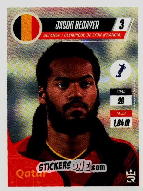 Sticker   Denayer (Belgium) - Qatar 2022
 n. 242 - Reyauca