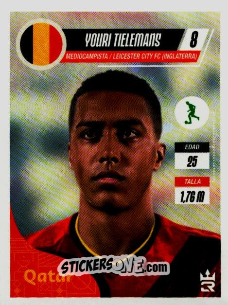 Sticker   Tielemans (Belgium) - Qatar 2022
 n. 247 - Reyauca