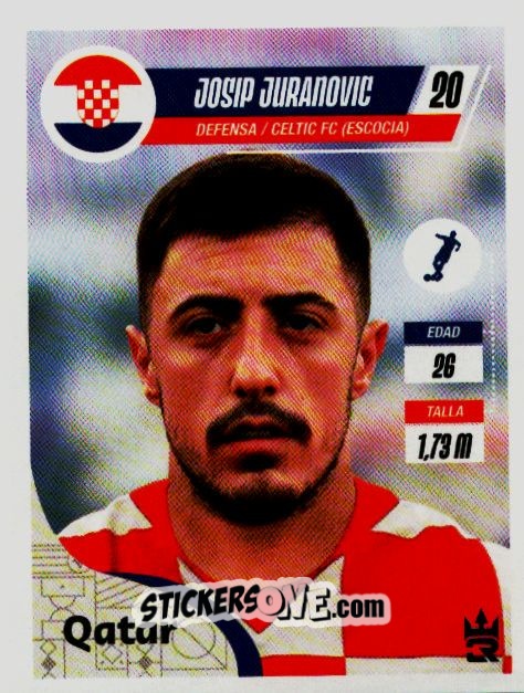 Sticker   Juranovic (Croatia) - Qatar 2022
 - Reyauca
