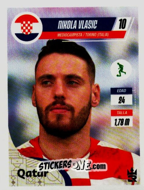Sticker   Vlasic (Croatia) - Qatar 2022
 - Reyauca