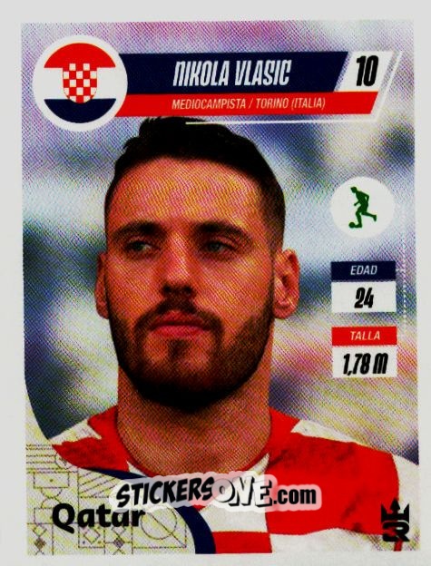 Sticker   Vlasic (Croatia) - Qatar 2022
 n. 264 - Reyauca