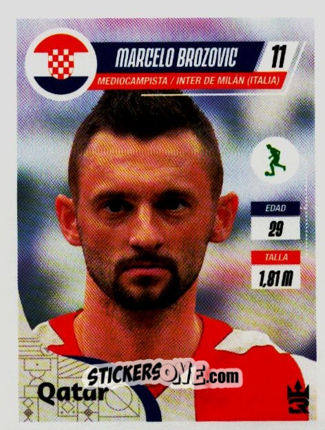 Sticker   Brozovic (Croatia) - Qatar 2022
 n. 265 - Reyauca