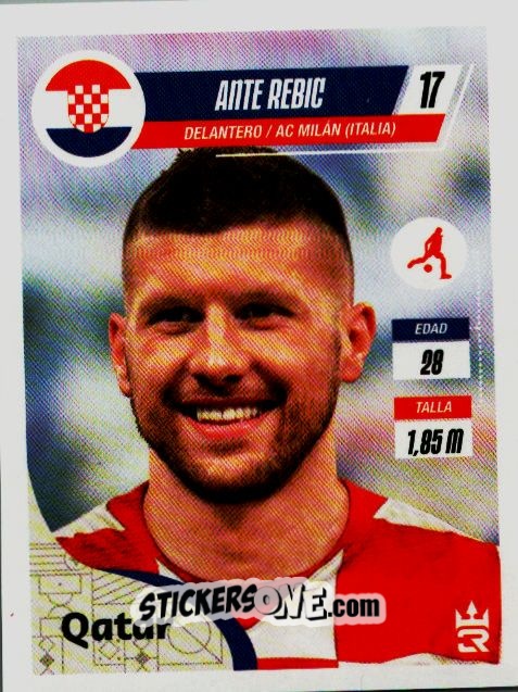 Sticker   Rebic (Croatia) - Qatar 2022
 n. 270 - Reyauca