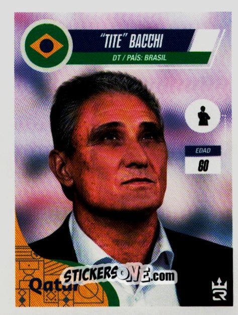Sticker   Tite (Brazil) - Qatar 2022
 n. 286 - Reyauca