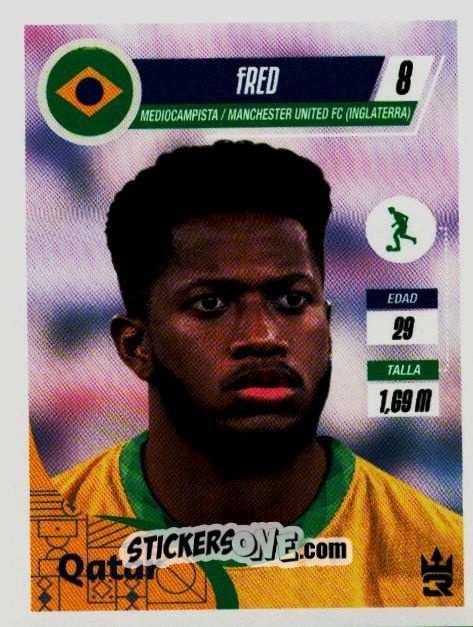 Sticker   Fred (Brazil) - Qatar 2022
 n. 293 - Reyauca