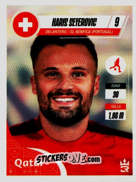 Sticker   Seferovic (Switzerland) - Qatar 2022
 n. 313 - Reyauca