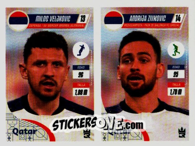 Sticker   Veljkovic / Zivkovic (Serbia)