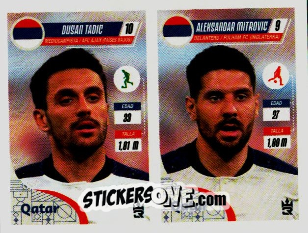 Sticker   Tadic / Mitrovic (Serbia)