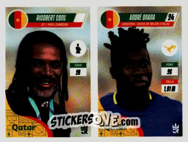 Sticker   Song / Onana (Cameroon) - Qatar 2022
 n. 325 - Reyauca