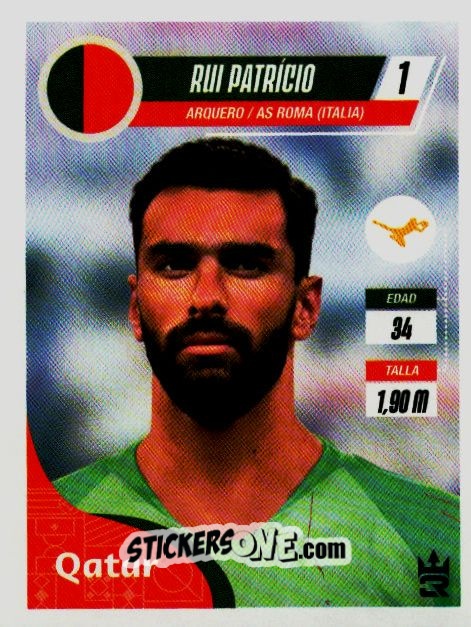 Sticker   Patrício (Portugal) - Qatar 2022
 - Reyauca