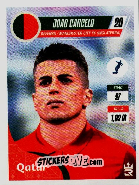 Sticker   Cancelo (Portugal) - Qatar 2022
 n. 336 - Reyauca