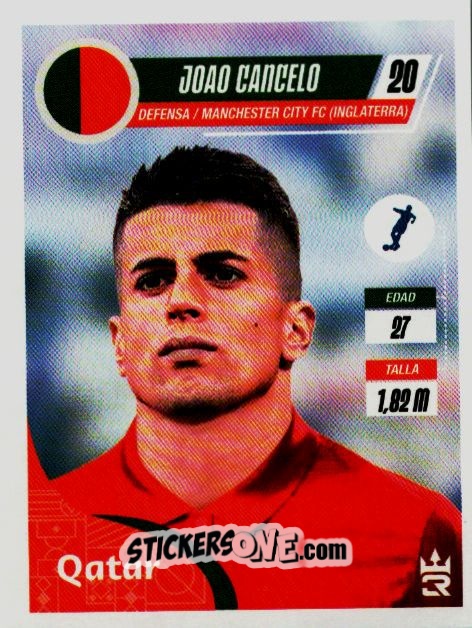 Sticker   Cancelo (Portugal) - Qatar 2022
 - Reyauca