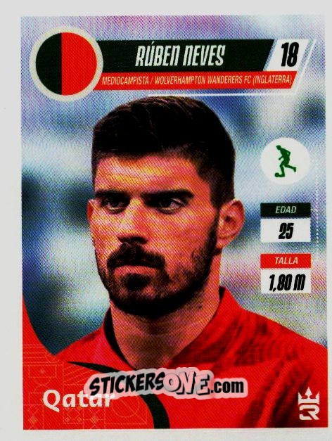 Sticker   Neves (Portugal) - Qatar 2022
 - Reyauca