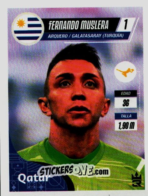 Sticker   Muslera (Uruguay) - Qatar 2022
 n. 349 - Reyauca