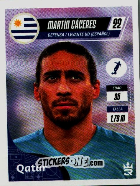 Sticker   Cáceres (Uruguay) - Qatar 2022
 n. 352 - Reyauca