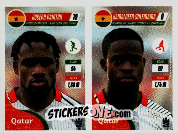 Sticker   Paintsil / Sulemana (Ghana) - Qatar 2022
 n. 368 - Reyauca