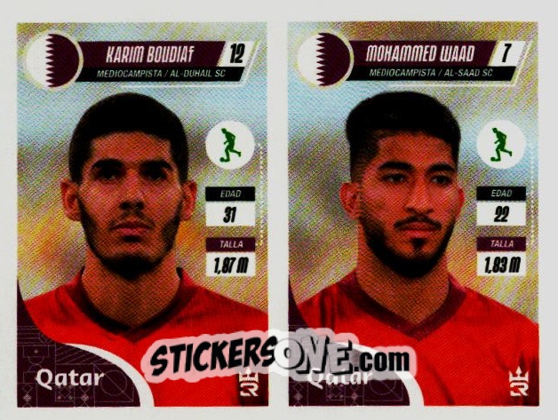 Sticker   Boudiaf / Waad (Qatar) - Qatar 2022
 - Reyauca