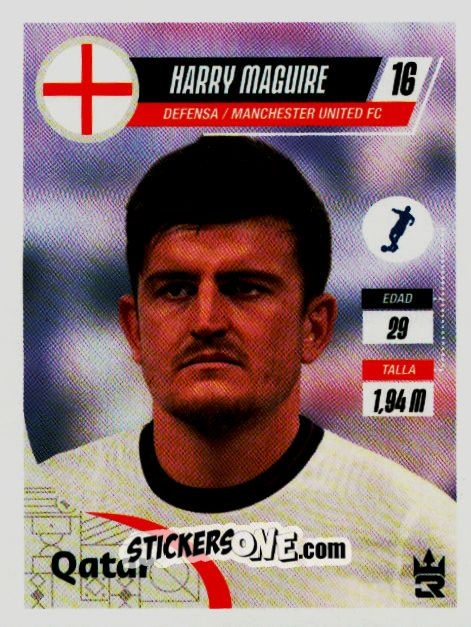 Sticker   Maguire (England) - Qatar 2022
 n. 60 - Reyauca