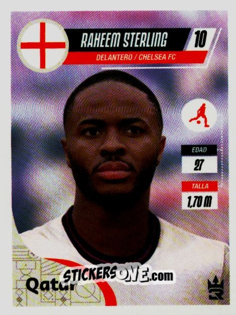 Sticker   Sterling (England) - Qatar 2022
 n. 68 - Reyauca