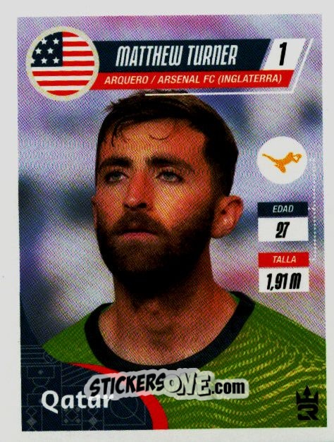 Sticker   Turner (USA) - Qatar 2022
 n. 73 - Reyauca