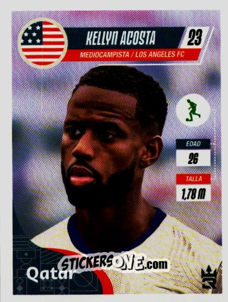 Sticker   Acosta (USA) - Qatar 2022
 n. 78 - Reyauca