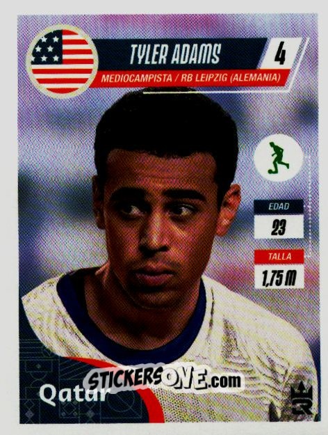 Sticker   Adams (USA) - Qatar 2022
 n. 80 - Reyauca