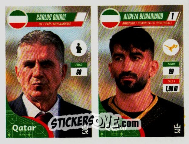 Sticker   Skocic / Beiranvand (Iran) - Qatar 2022
 - Reyauca