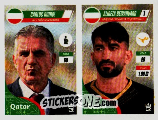 Sticker   Skocic / Beiranvand (Iran) - Qatar 2022
 n. 88 - Reyauca