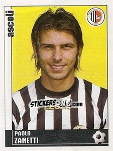 Sticker Paolo Zanetti - Calciatori 2006-2007 n. 17 - Panini