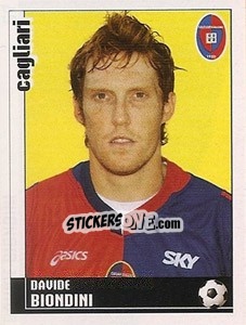 Figurina Davide Biondini - Calciatori 2006-2007 - Panini