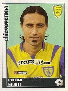 Sticker Federico Giunti - Calciatori 2006-2007 n. 101 - Panini