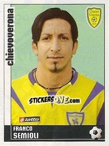 Sticker Franco Semioli - Calciatori 2006-2007 - Panini