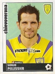 Sticker Sergio Pellissier - Calciatori 2006-2007 n. 107 - Panini