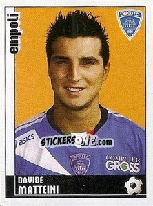 Cromo Davide Matteini - Calciatori 2006-2007 - Panini