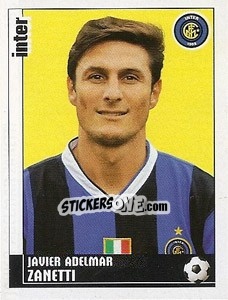 Sticker Javier Adelmar Zanetti - Calciatori 2006-2007 n. 165 - Panini