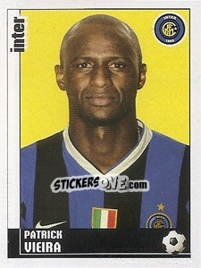 Sticker Patrick Vieira - Calciatori 2006-2007 - Panini