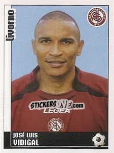 Sticker José Luis Vidigal - Calciatori 2006-2007 n. 214 - Panini