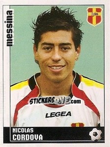 Figurina Nicolas Cordova - Calciatori 2006-2007 - Panini