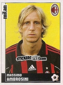 Sticker Massimo Ambrosini - Calciatori 2006-2007 n. 255 - Panini