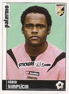 Sticker Fábio Simplício - Calciatori 2006-2007 n. 279 - Panini
