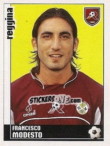 Sticker Francesco Modesto - Calciatori 2006-2007 - Panini