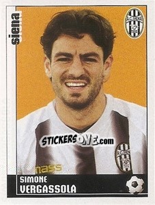 Sticker Simone Vergassola - Calciatori 2006-2007 - Panini