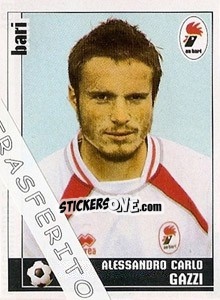 Sticker Alessandro Carlo Gazzi - Calciatori 2006-2007 - Panini