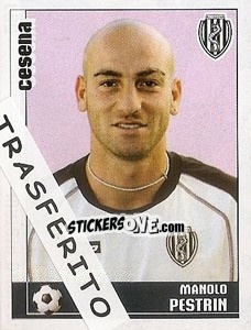 Sticker Manolo Pestrin - Calciatori 2006-2007 - Panini